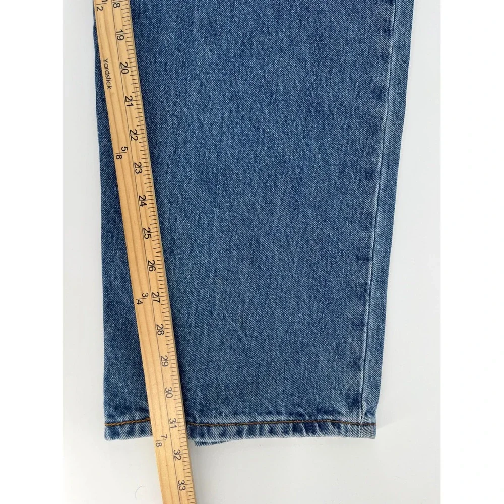 Levi's 505 Regular Fit Jeans Mens 48x32 Blue Medium Wash Denim Straight Leg